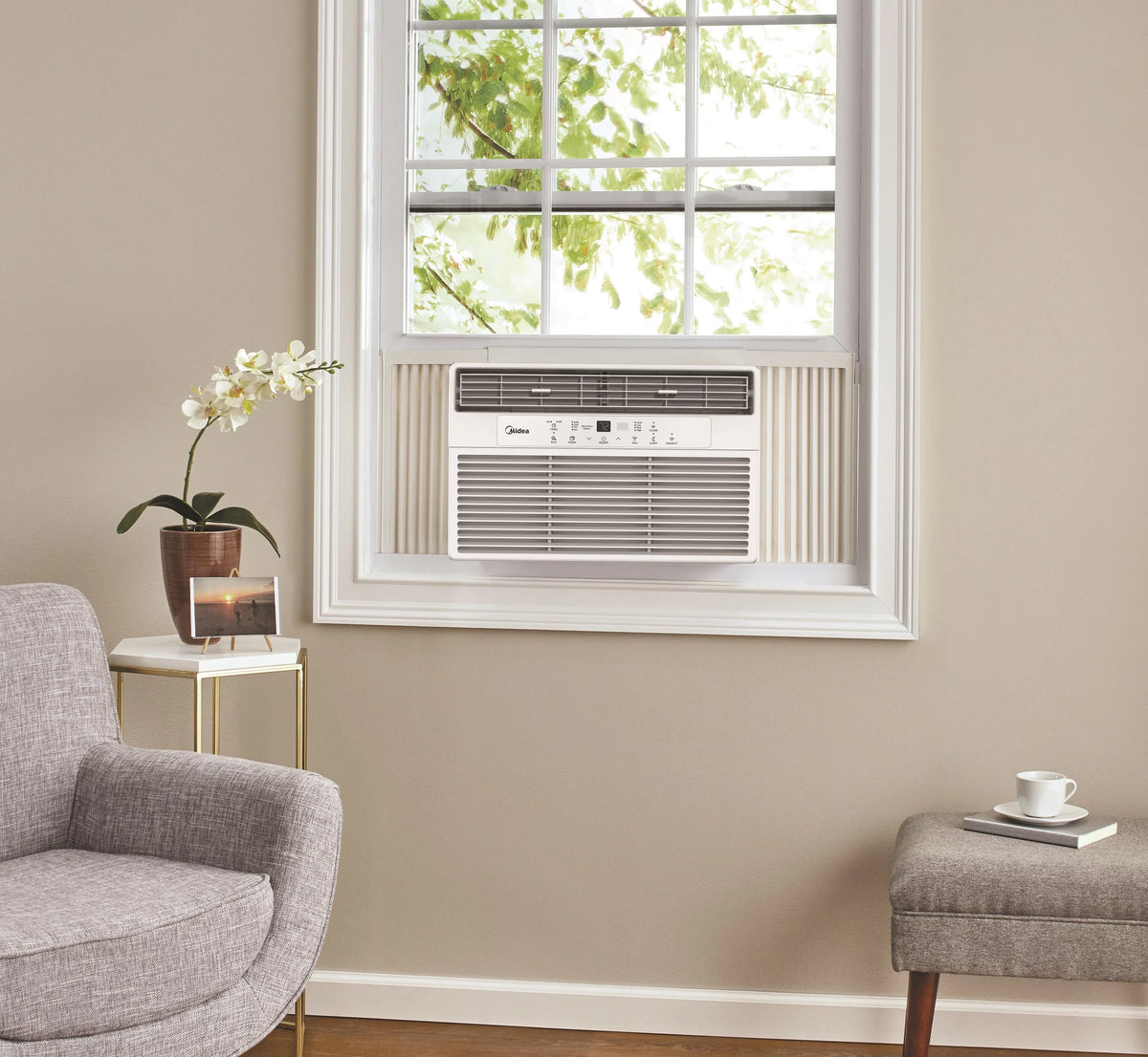 12,000 BTU 115V Smart Window Air Conditioner with Remote, White Y210182