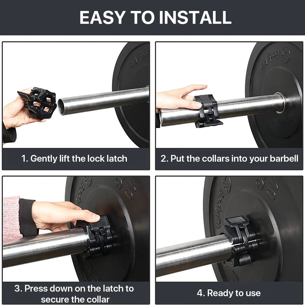 2 inch Black Barbell Clamps S683490