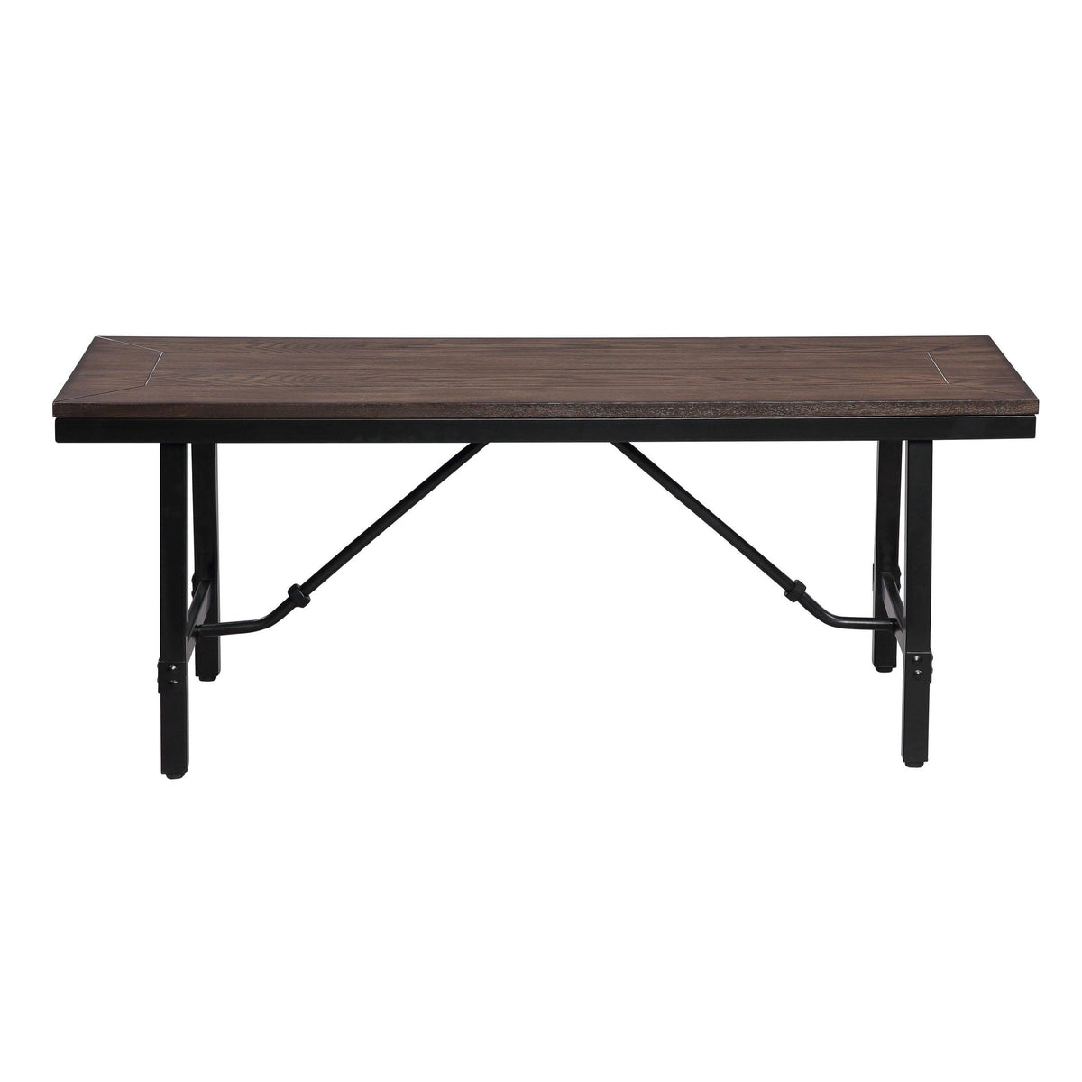 Oak & Black Bench B74979