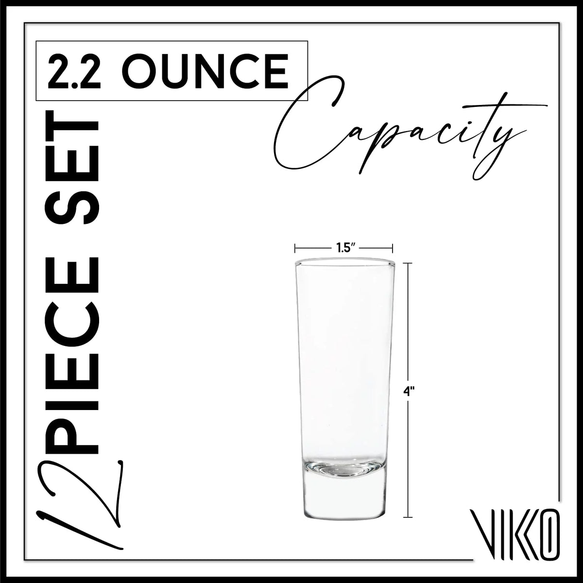 2.2 Ounce Shot Glasses Set of 12 V177364