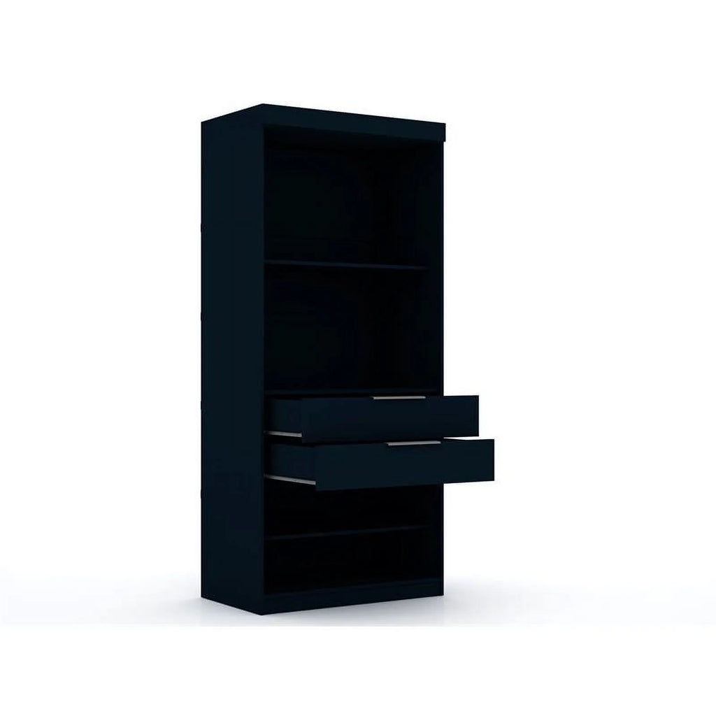 Blue Wood Sectional Corner Wardrobe Closet B131