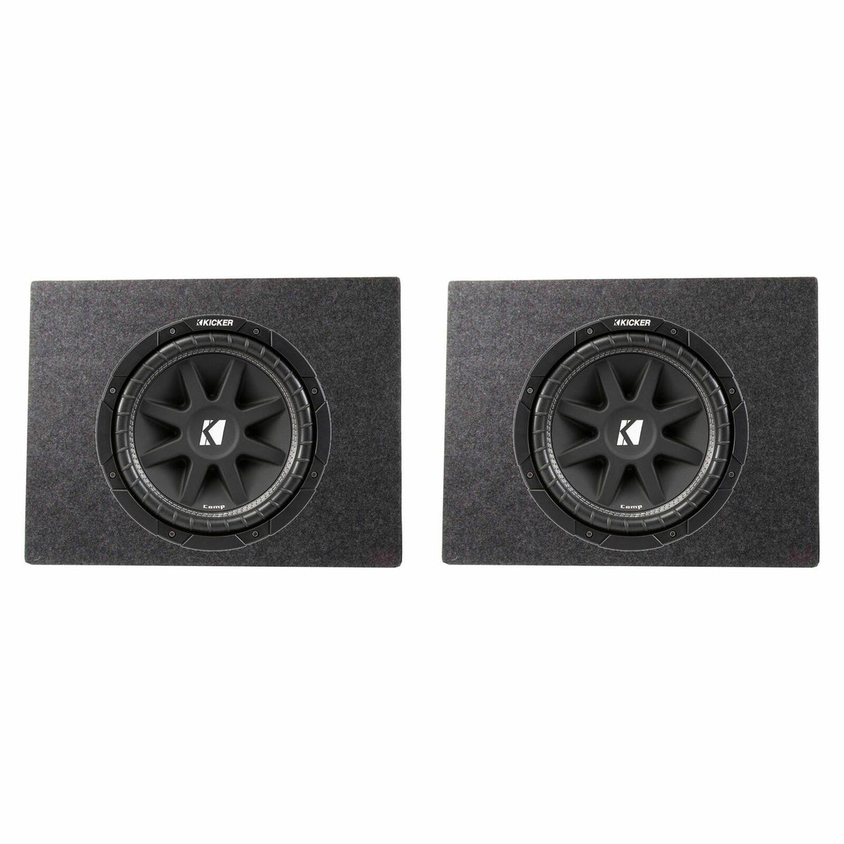 10 inch 300 Watt Subwoofer 2 Pack with Box Enclosure 2 Pack J29328
