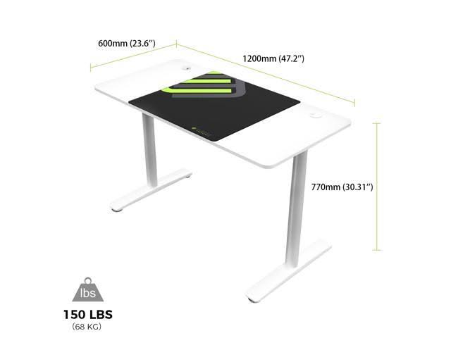 White Gaming Desk S4490