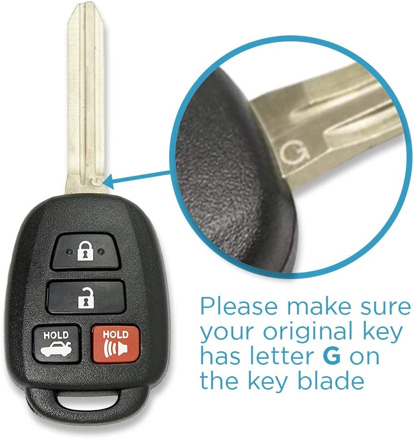 Keyless Entry Remote Car Key (2 Pack) W17230