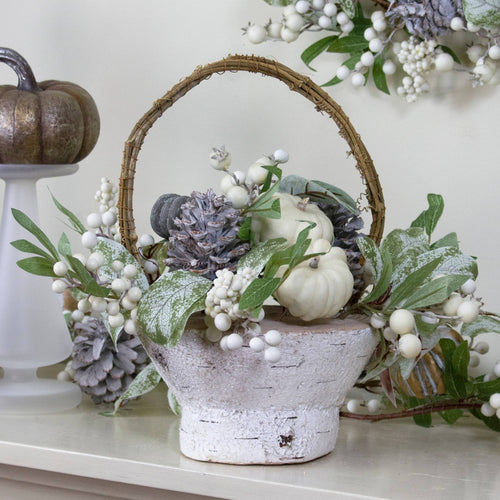 13x22 Artificial Fall Harvest Basket C215
