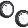 2-Pack Trailer Wheel & Tire 480-12 4.80-12 4.80x12x22 LRC 5 Hole White Spoke F2687