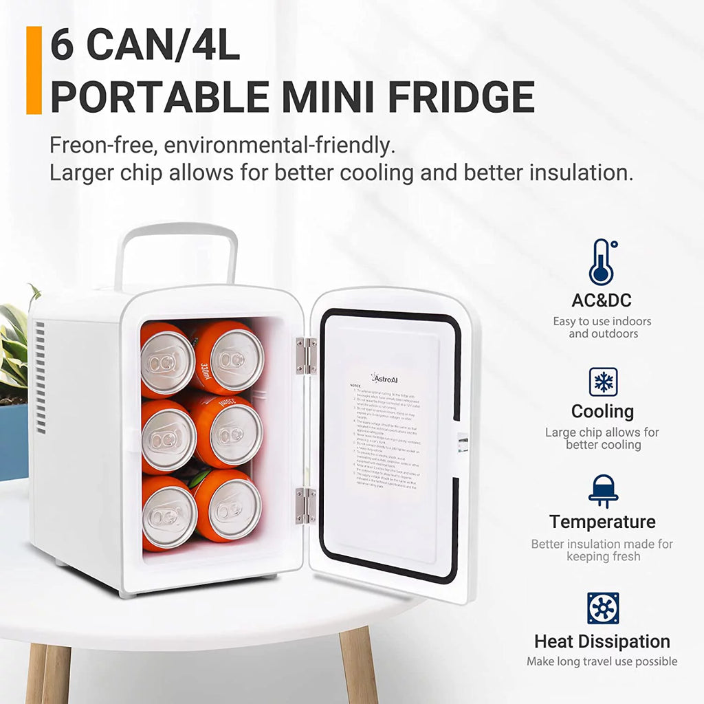 6 Can 4 Liter Portable Electric Cooler L816737