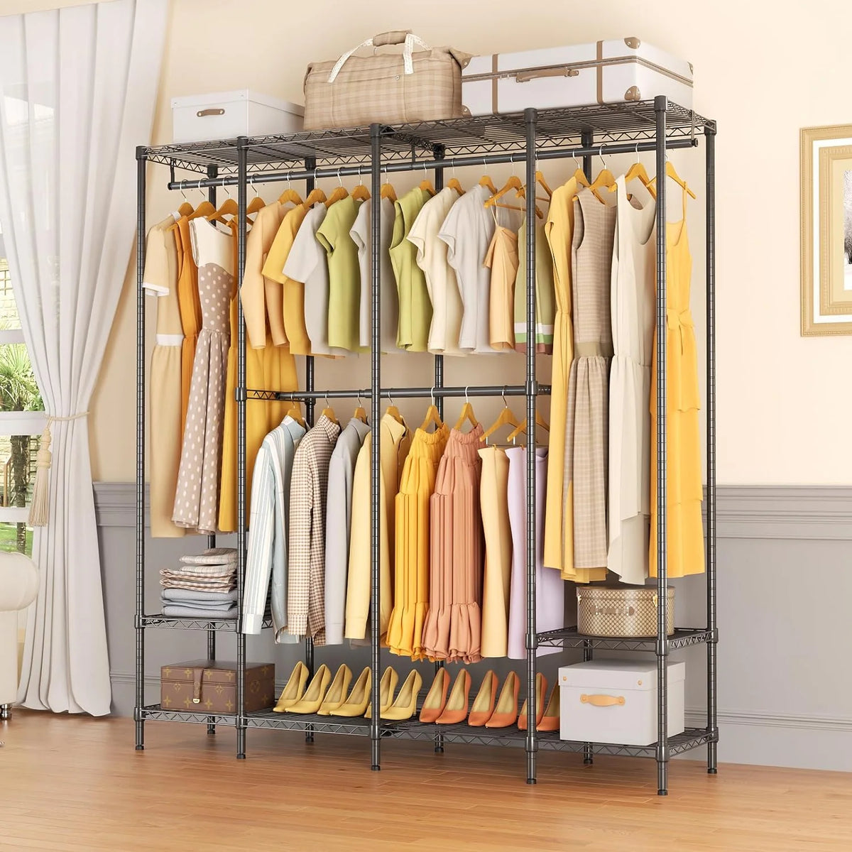 Freestanding Portable Wardrobe Closet Organizer S1304