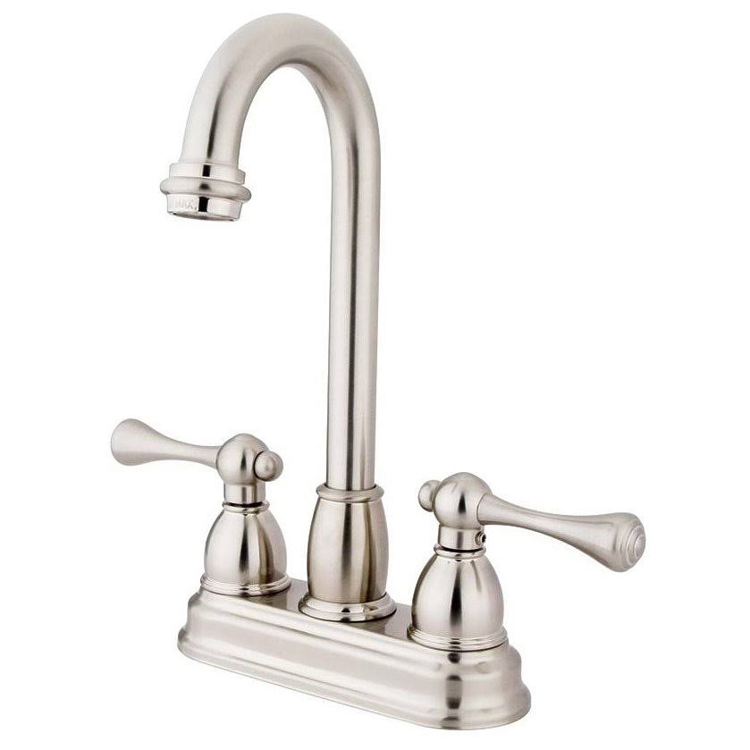 Satin Nickel Centerset Bar Faucet X997