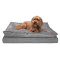 Mink Fur & Suede Pillow-Top Orthopedic Dog Bed O954900