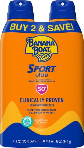 SPF 50 Sunscreen Spray Twin Pack, 6oz each D7766