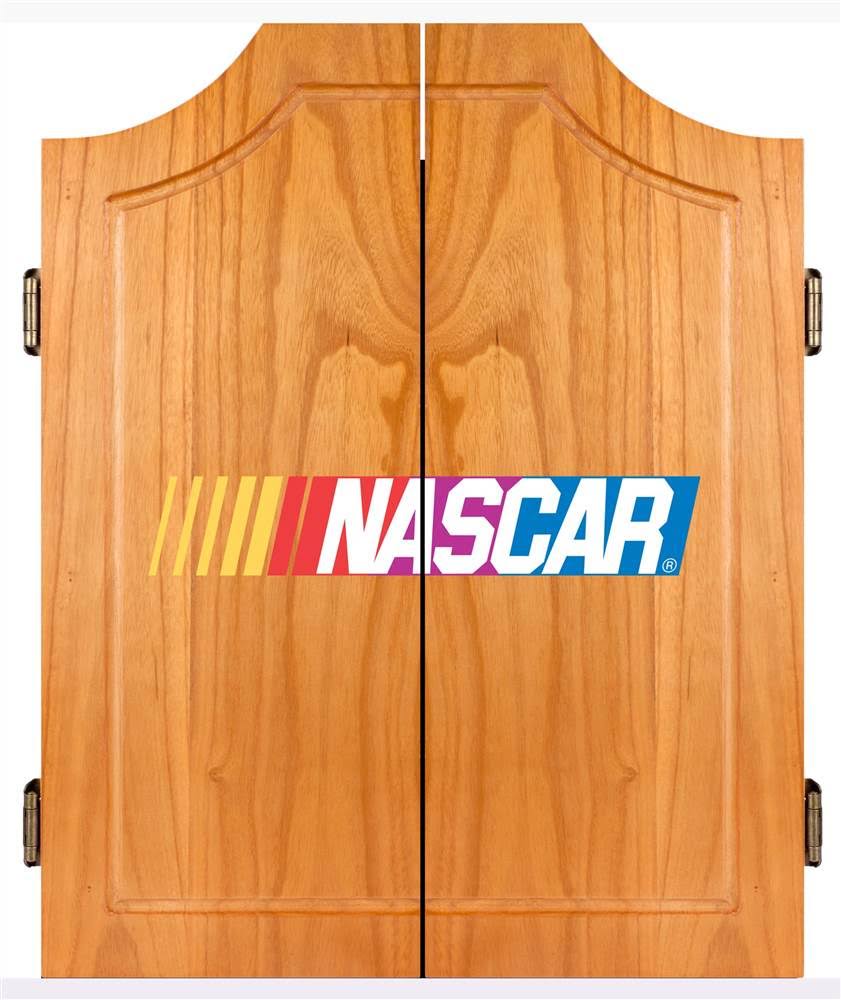 Beveled Wood Dart Cabinet Set P5647