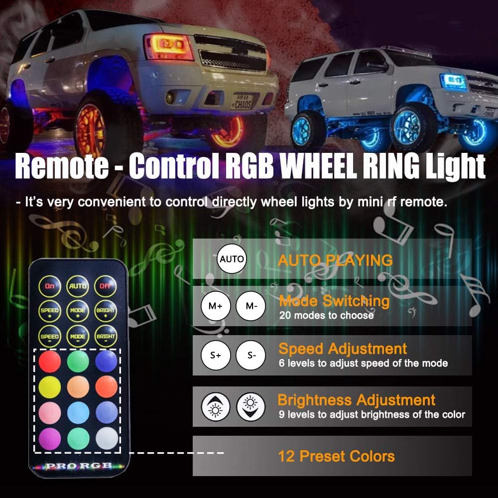 17inch Double Row Wheel Ring Light Kit with Turn Signal and Braking T40150