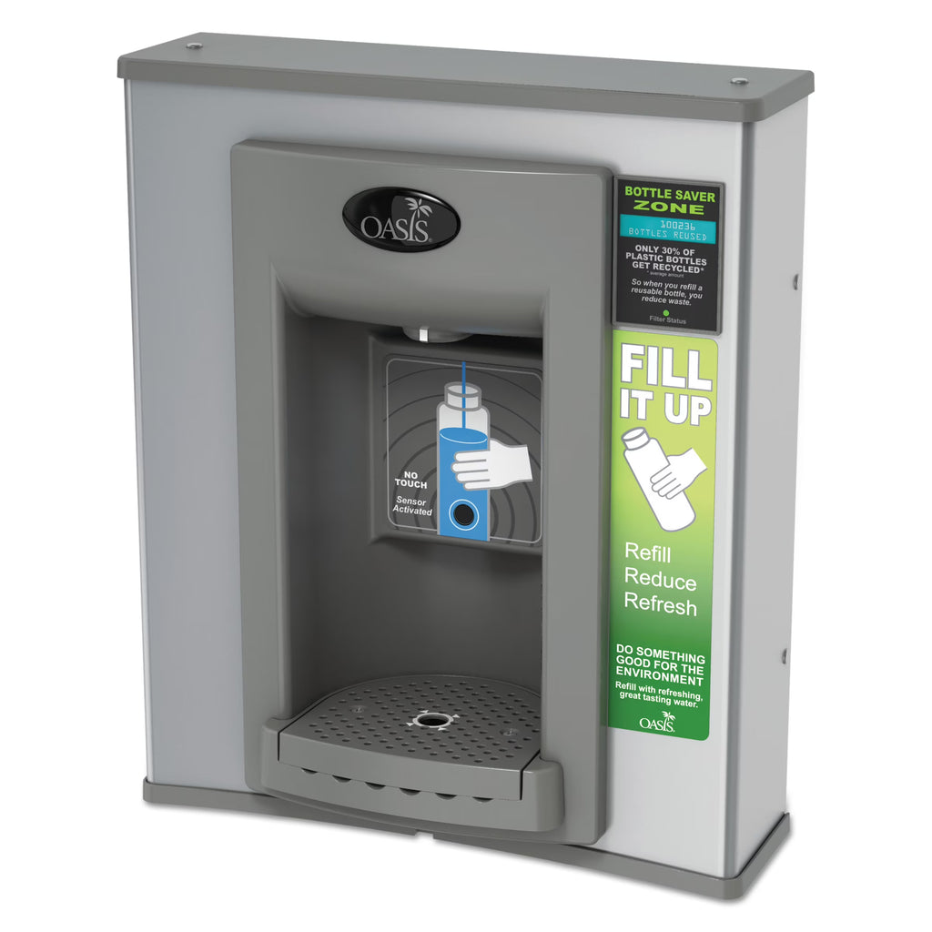 Electronic Hands-Free Bottle Filler Retro Fit, 16 1/2 dia., Gray O8016