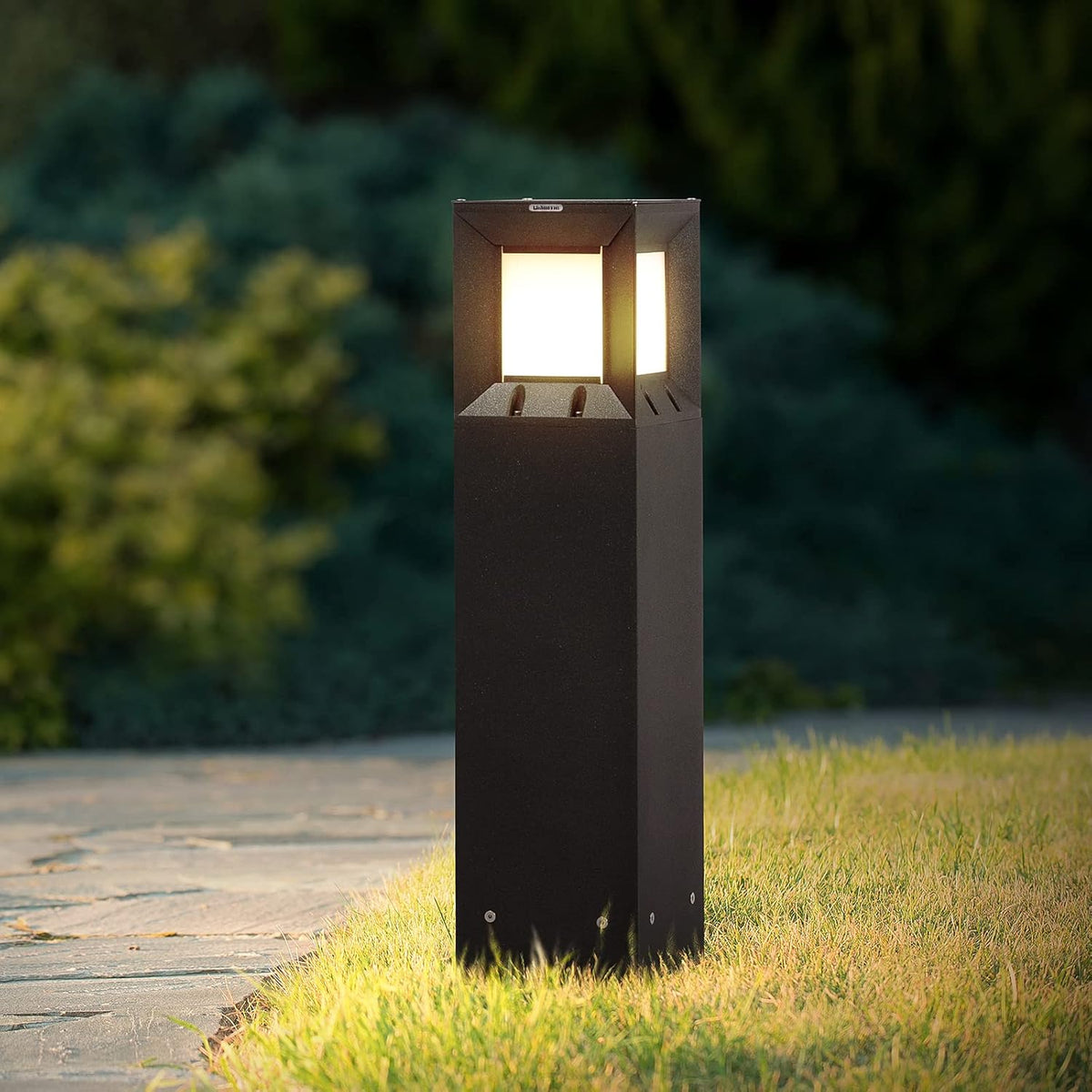 Solar IP54 Waterproof 3000K LED 32 Inches Outdoor Bollard Light G527707