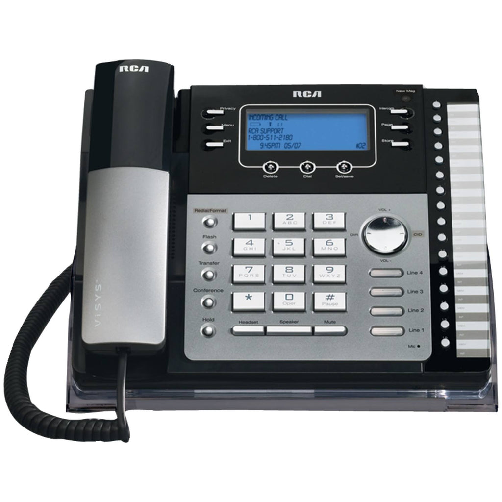 Black/Silver 4-line Phone N692976