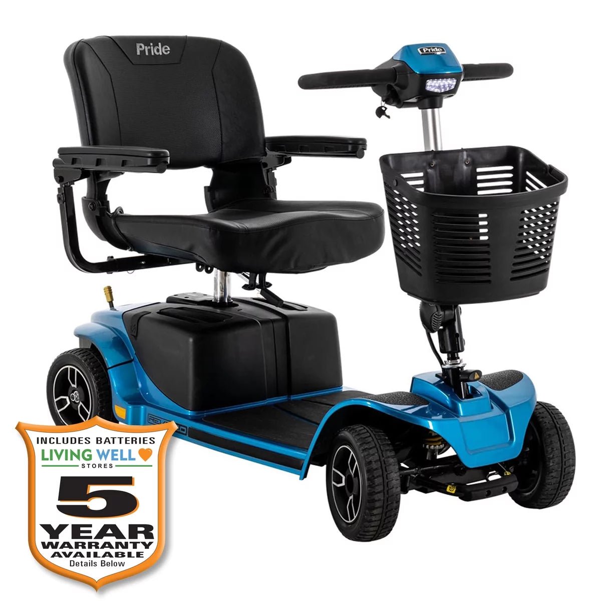 Blue 4-Wheel Scooter B6423