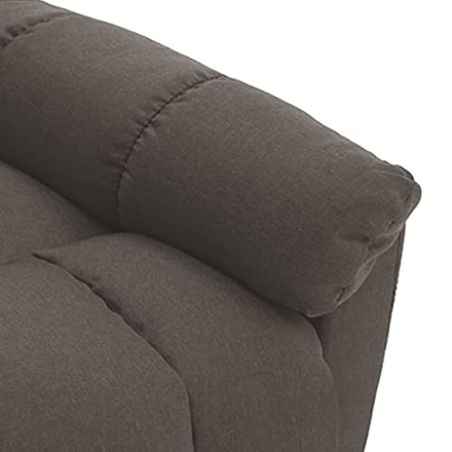 Brown Fabric Reclinable Massage Wingback Chair K65351