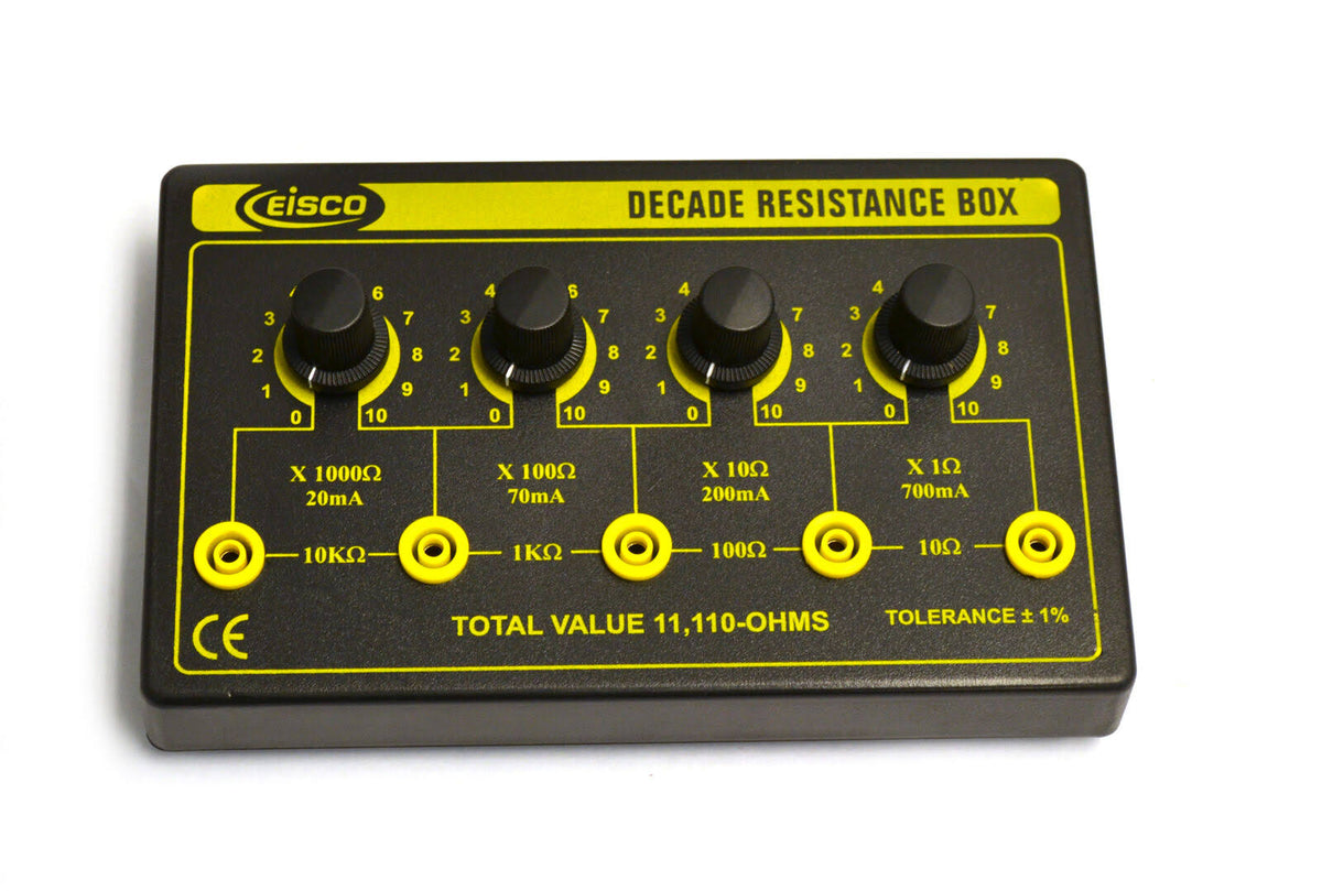 4 Decade Resistance Box, 0 - 11,110 Ohms, 0.5W Resistors K3371