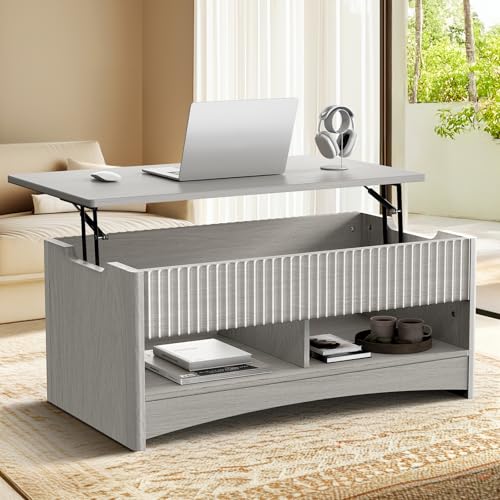 Natural Oak Lift Top Coffee Table with Storage M38485