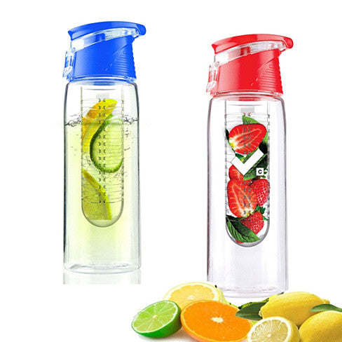 Fruit Cola Bottle with Built-In Straw & Flip Top Cap X10904