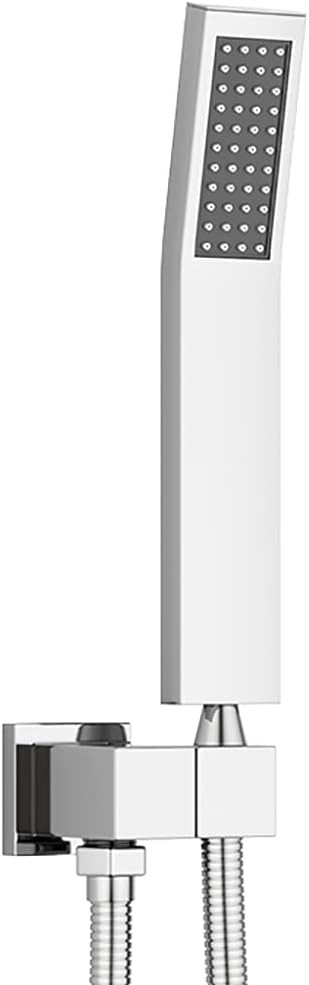 Solid Brass Handheld Shower Head with Stainless Steel Shower Hose and Adjustable Bracket Set Brushed Nickel Pack of 2 F74089