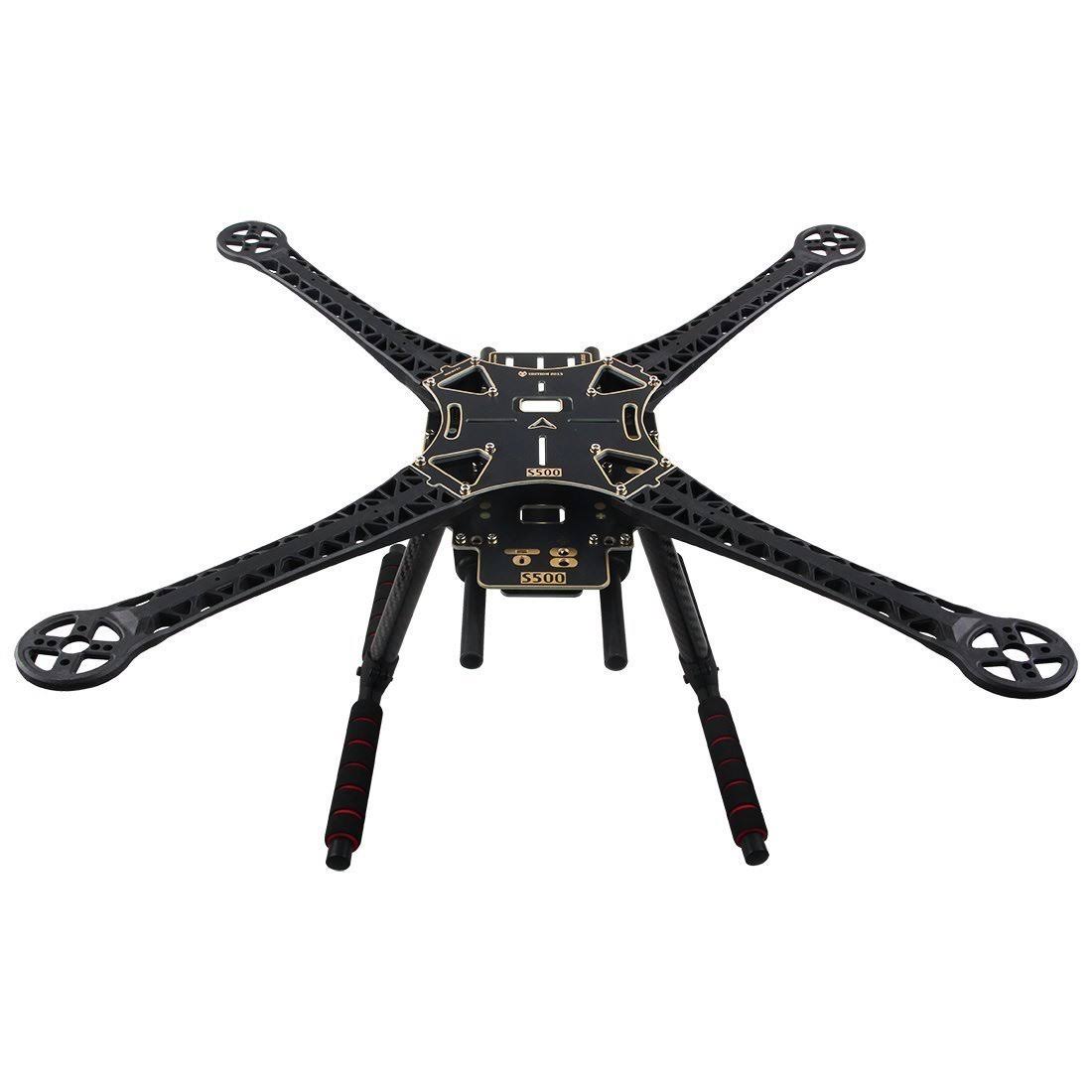 Quadcopter Fuselage Frame Kit PCB Version with Carbon Fiber Landing Gear Skid E65820