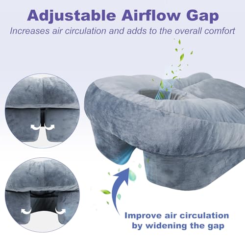 Face Down Pillow with Shredded Memory Foam and Removable Cover R342