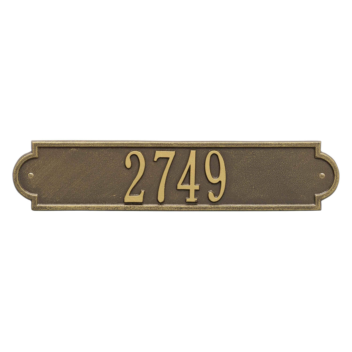 Antique Brass Wall Plaque V656