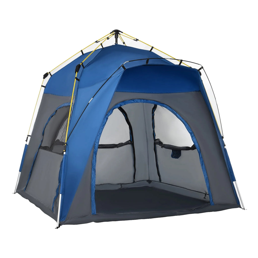 4 Person Pop Up Tent with Windows and Doors L879721