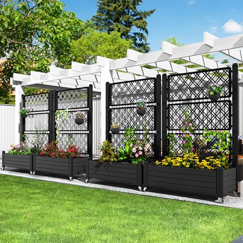 White Plastic Raised Garden Bed Kit B5013