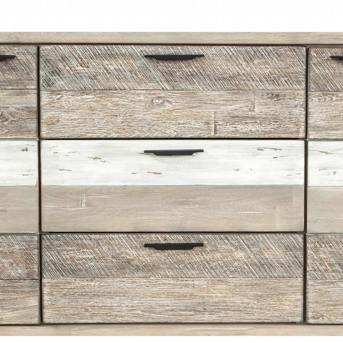 63 Inch Acacia Wood Sideboard Buffet Console Cabinet, 3 Drawers, Brown O1519