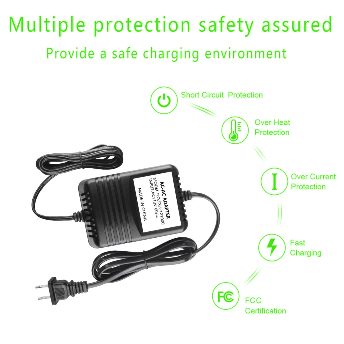 9V 2A AC-AC Adapter Charger Y80922