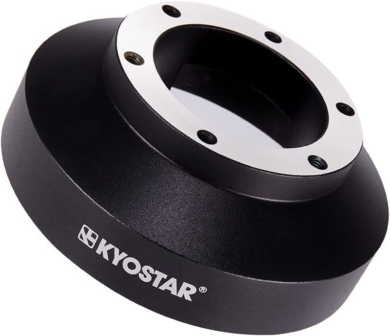 Black Aluminum Steering Wheel Hub Adapter Quick Release Boss Kit S77434