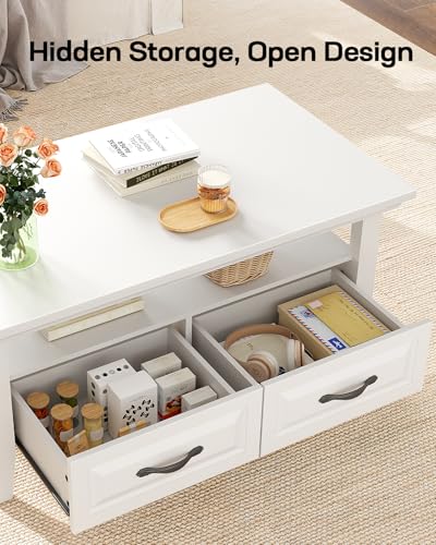 Natural Oak Lift Top Coffee Table with Storage M38485
