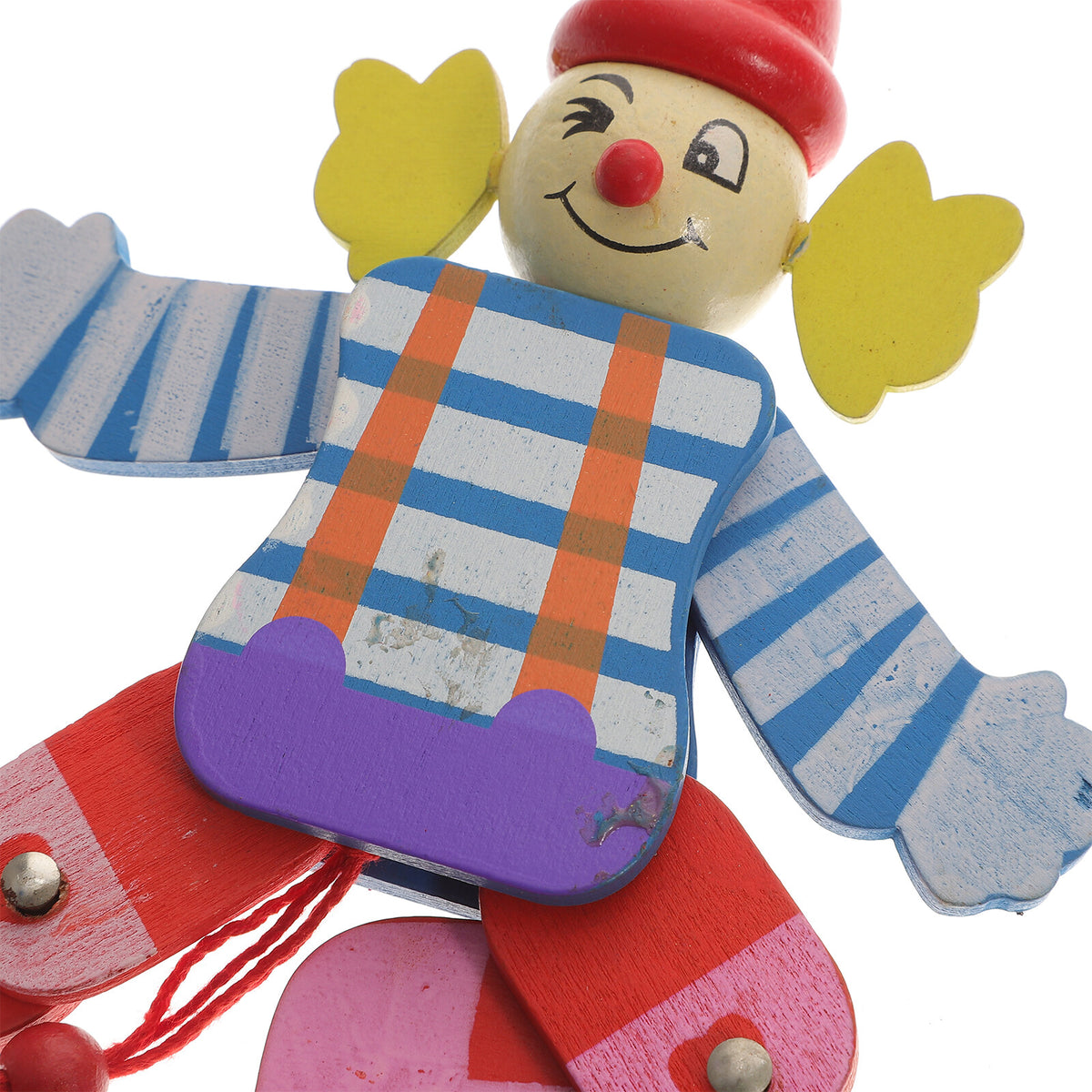 2Pcs Wood Clown Marionette Puppet Toy M53131