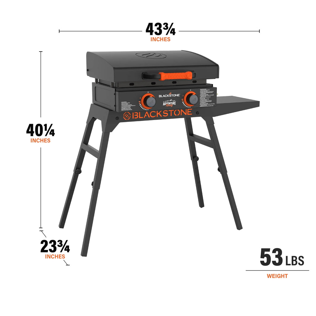 22 Propane Griddle with Stand and Adapter Hose D533