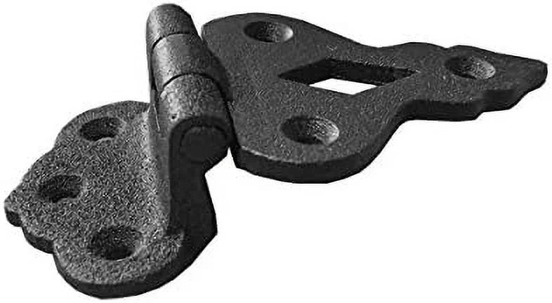 Black Wrought Iron Cabinet Hinge 3/8 In Offset Pack Of 2 U386
