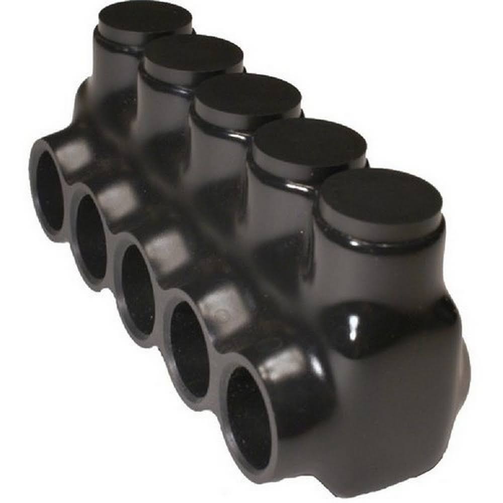 Black Insulated Multi Cable Connector 5 Ports 600 L98812