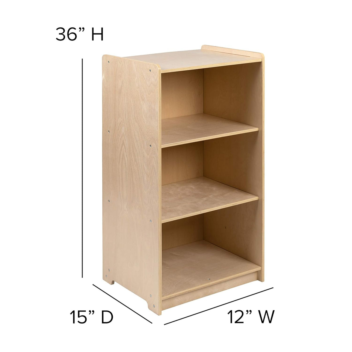 Wooden 3 Section School Classroom Storage Cabinet Q2415