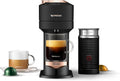 Matte Black Rose Gold Coffee and Espresso Machine with Milk Frother H466033