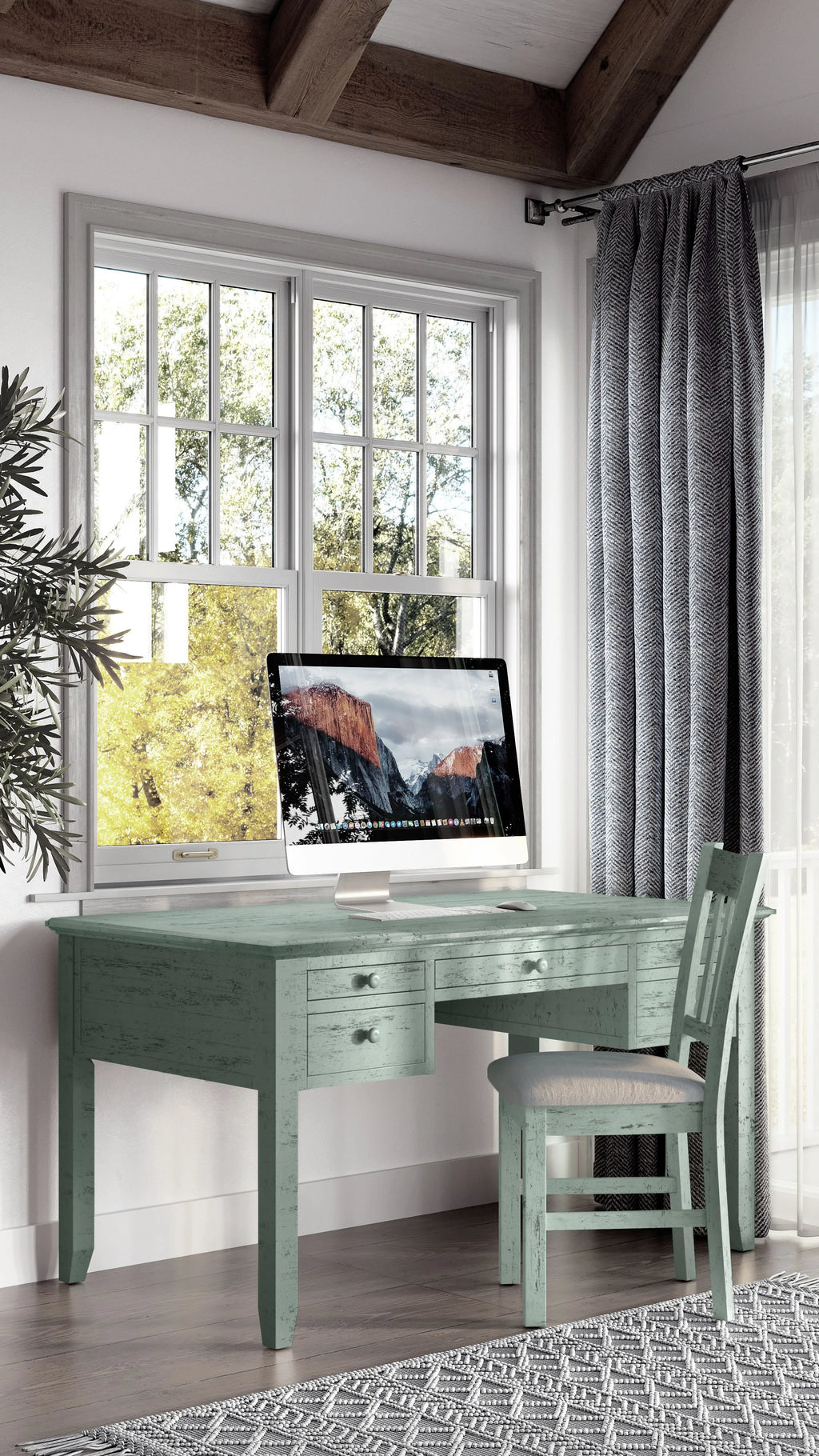 Rustic Shores USB Charging Desk and Chair Set S479738