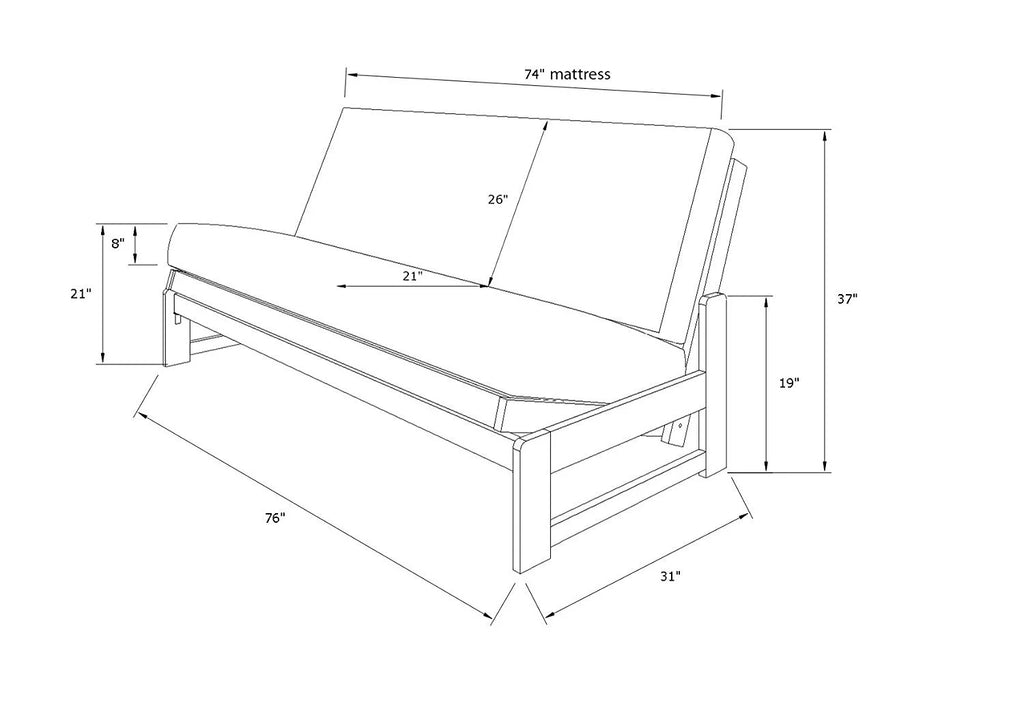 Mocha Futon Y583