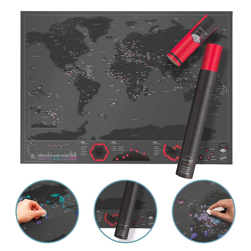 Scratch Map, Capitals Edition U82300