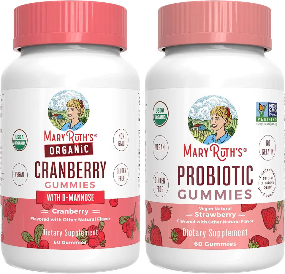 Cranberry Probiotic Gummies Strawberry Vegan Non-GMO C802