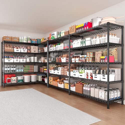 73''W 5-Tier Metal Wire Shelving Unit G658