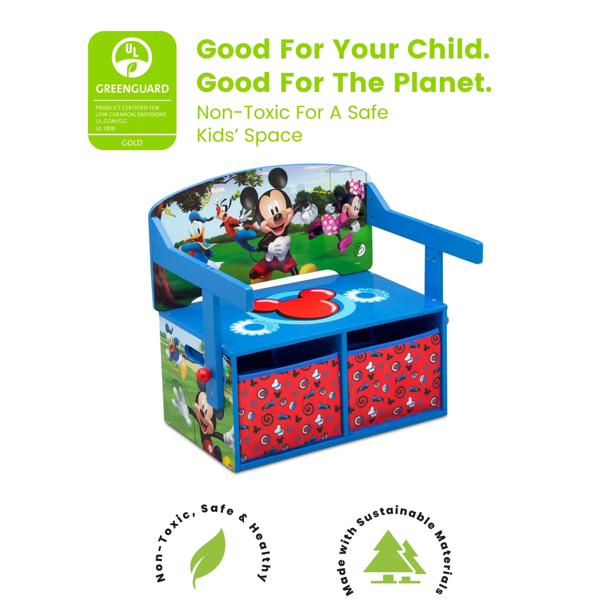 Blue 2-in-1 Activity Bench and Desk W40077