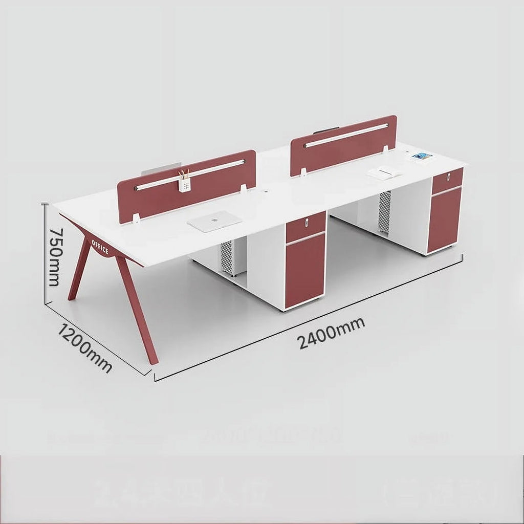 Wooden Executive Desk with Drawers O4845