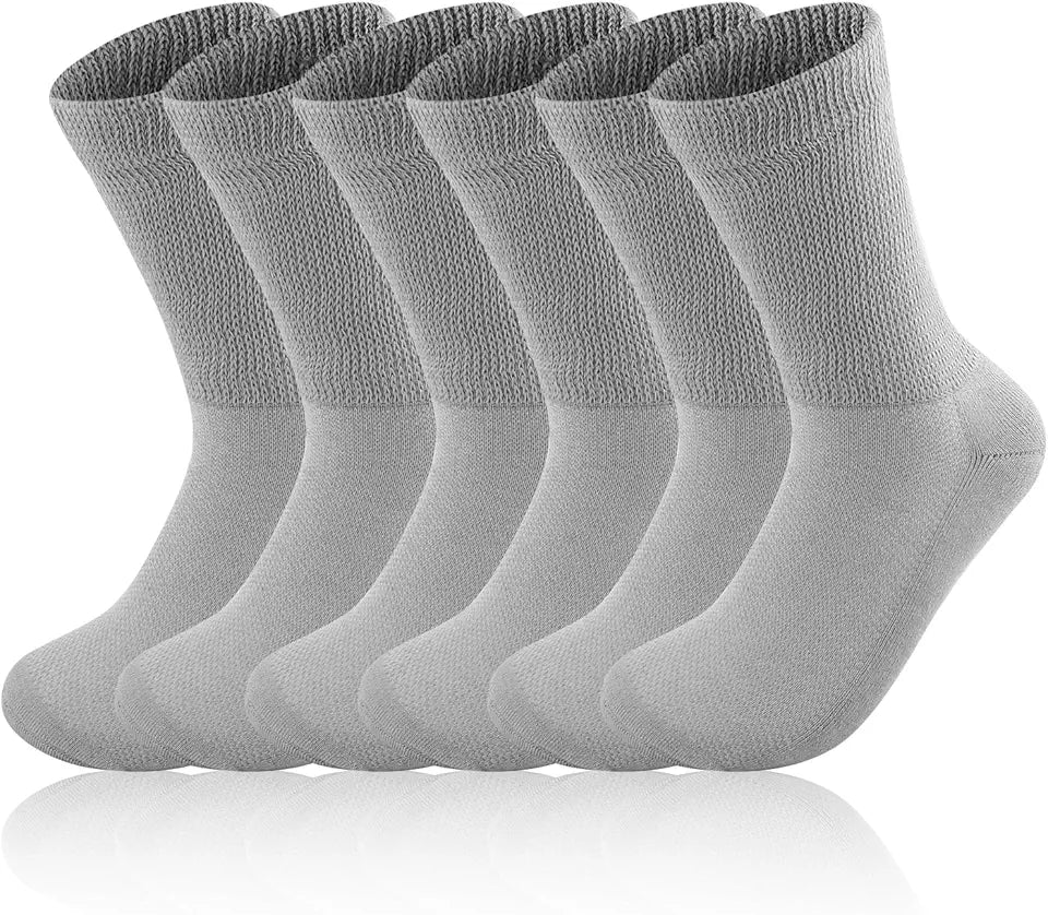 3 Pairs Diabetic Crew Socks A20462