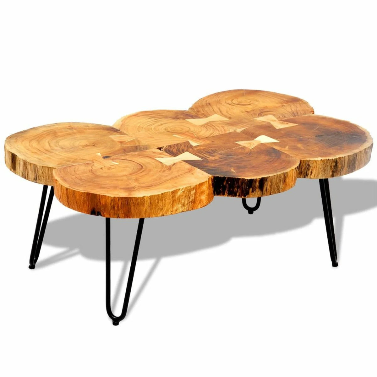 6 Trunks Solid Sheesham Wood Coffee Table V902